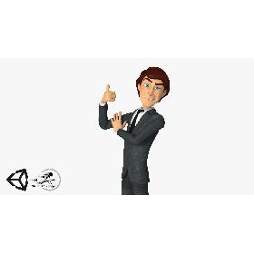 Real-Time Handsome Guy Cartoon Man Rigged